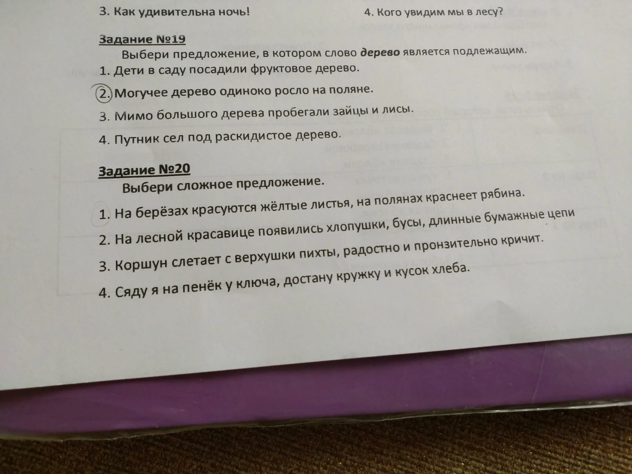 Группа слов которые являются предложениями