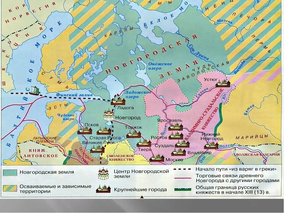 Границы древней россии