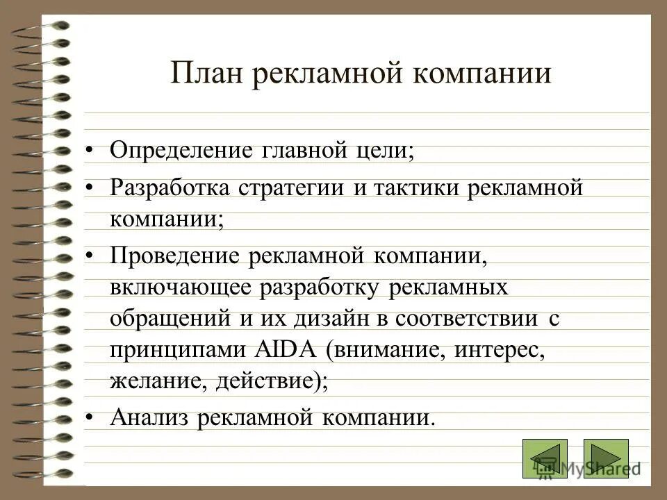 Планирование рекламной компании. План рекламы. Описание рекламной компании. Бизнес план рекламное