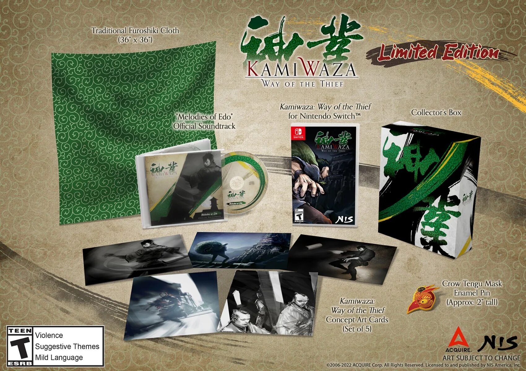 KAMIWAZA: way of the Thief. KAMIWAZA: way of the Thief (ps4). KAMIWAZA Tenugui. Tearstone 2 Thieves of the Heart Collector's Edition.