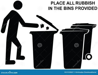 The rubbish bin empty every week