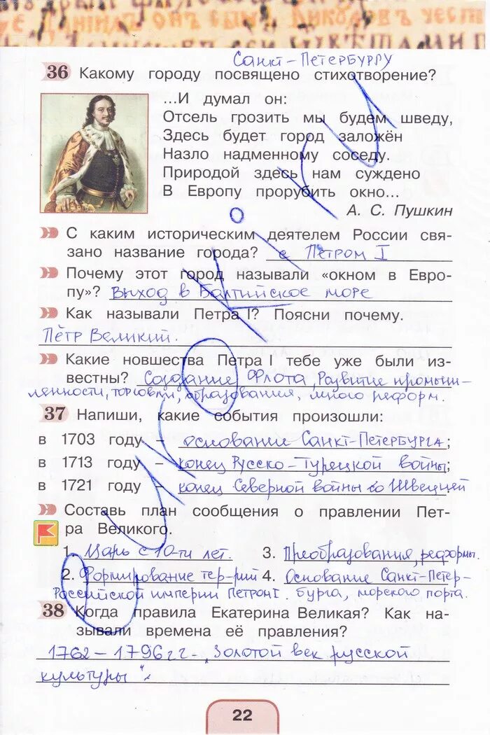 решебники рабочих тетрадей 4 класс