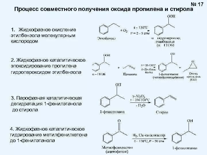 Эпоксидирование пропилена гидроперекисью этилбензола схема. 1-Фенилэтанол окисление. Эпоксидирование пропилена гидроперекисью этилбензола. Получение 1 фенилэтанола. Стирол продукт реакции