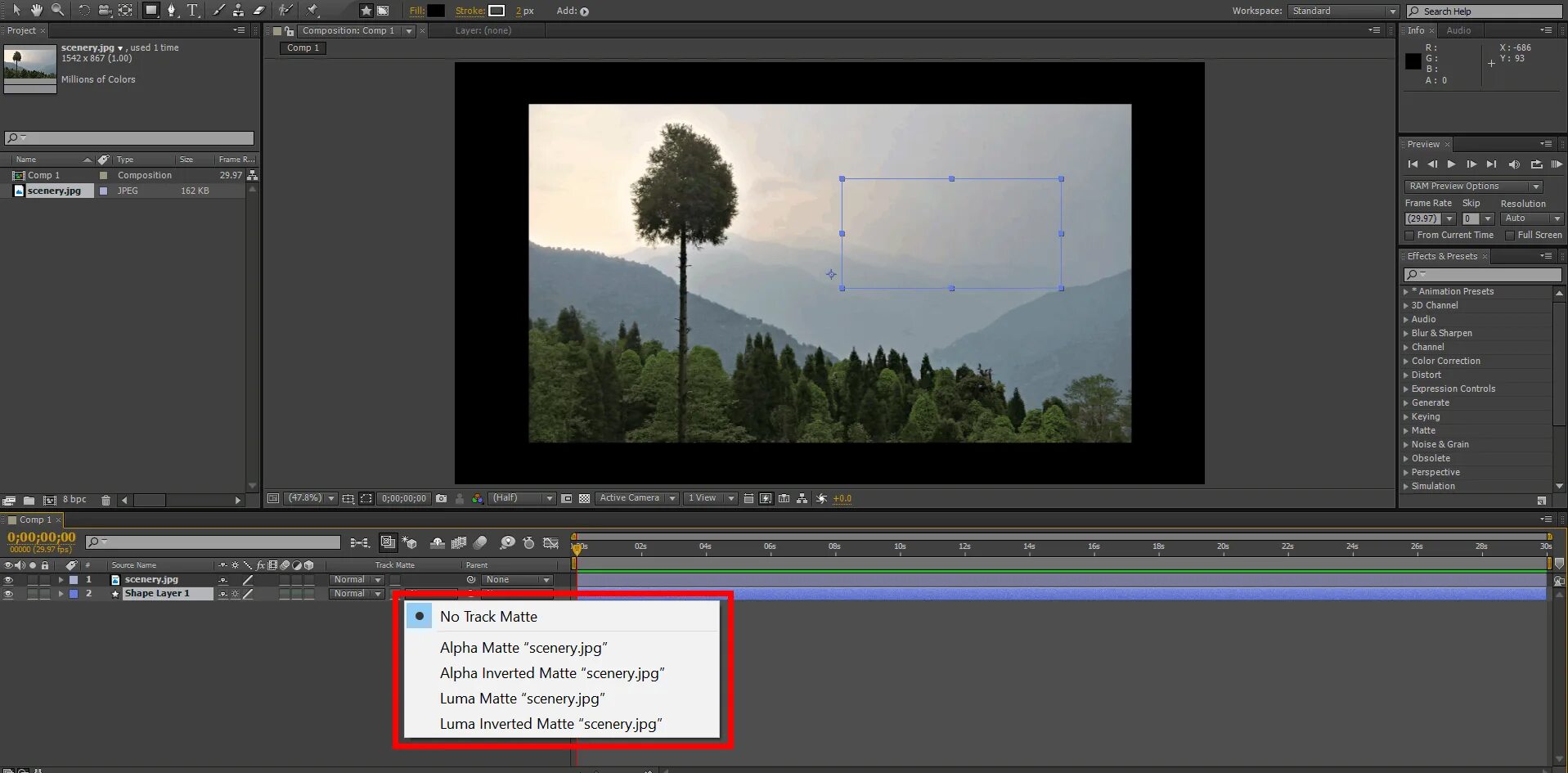 Track matte after effects. Alpha matte after effects как включить. after effects screenshot alpha matte. inverted matter обучающее видео.