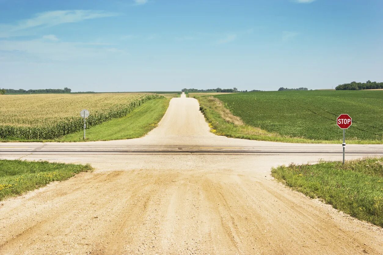 Crossing roads
