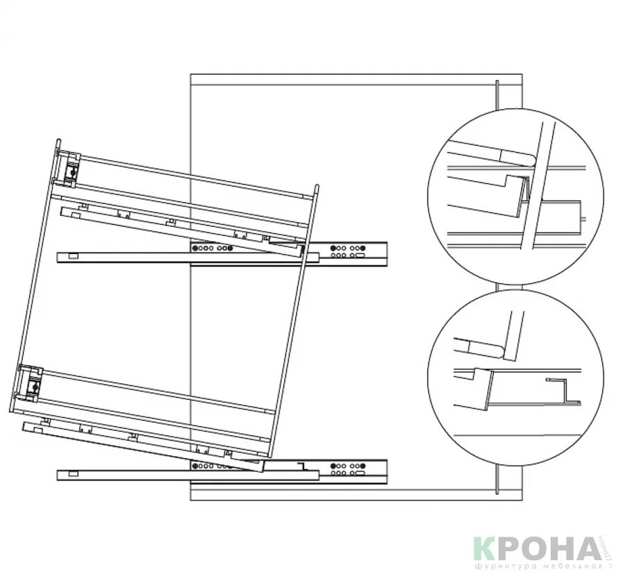 Как вытащить кухонную бутылочницу
