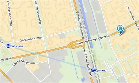 Дунайский проспект на картах