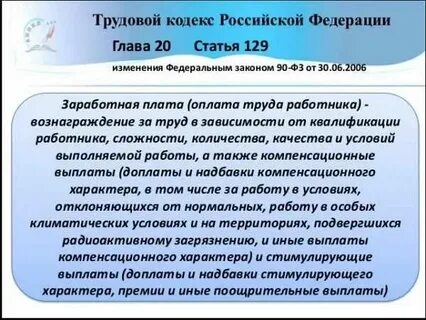 Заработная плата это тк