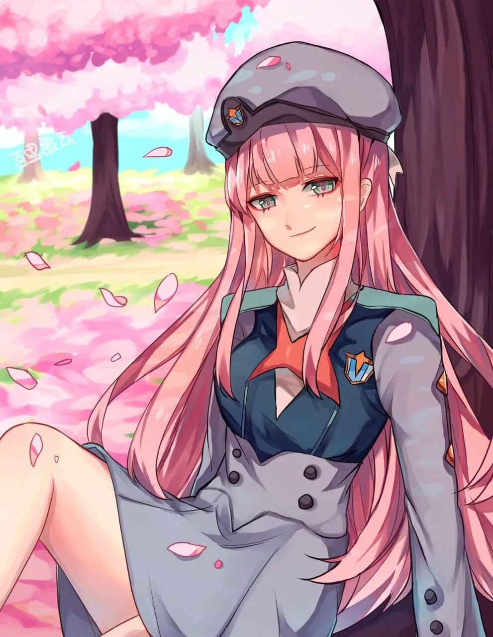 Zero two art. Аниме darling in the franxx. аниме милый во франксе 02. zero two нацистка. аниме любимый во франции.