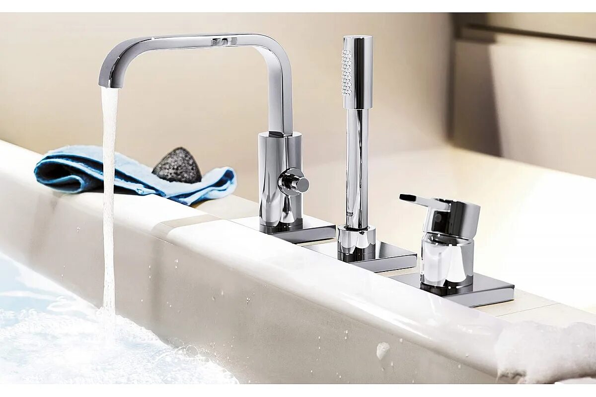 Grohe Allure 19316000. Смеситель на борт ванны Грое. Грое смесители для ванной с душем. Смеситель для ванны Frap f2233. Кран на борт ванны