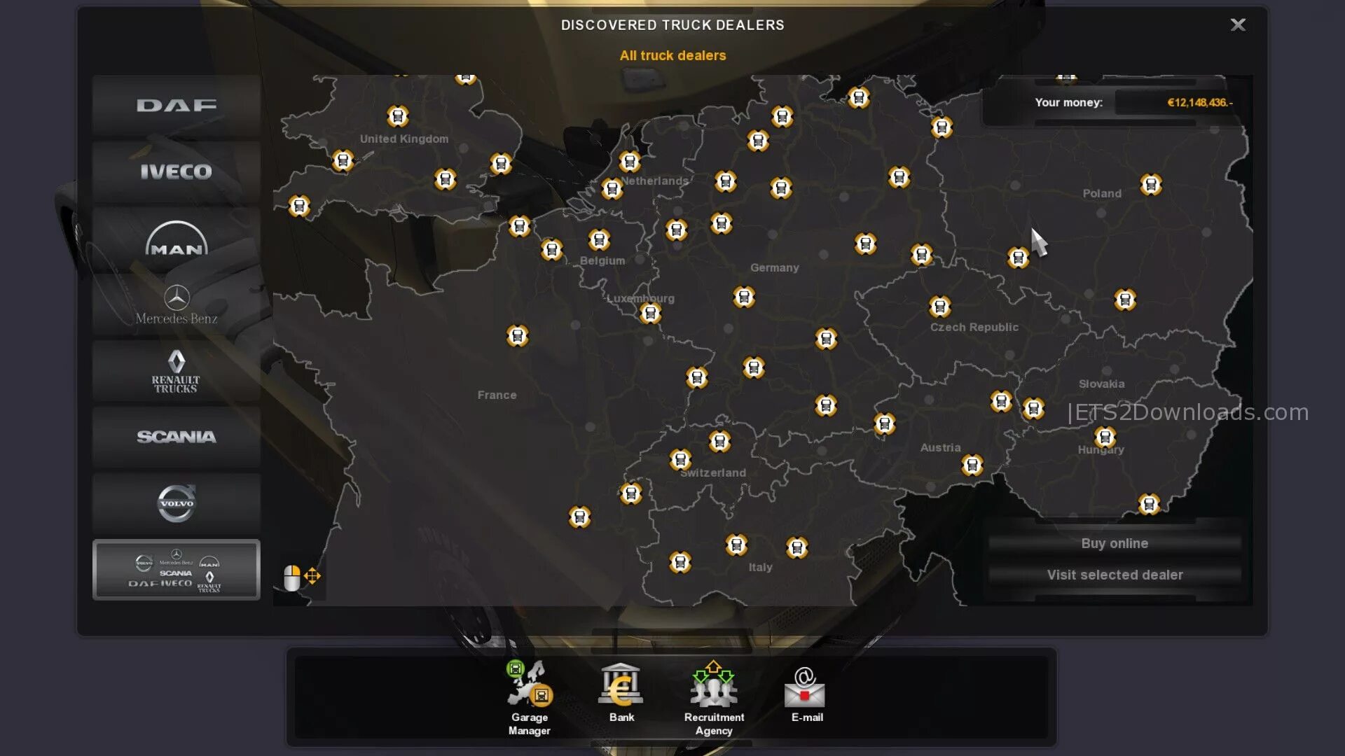 Расположение модов карт в етс 2 Скачать Euro Truck Simulator 2: Сохранение/SaveGame (Водитель 50 уровня, много д