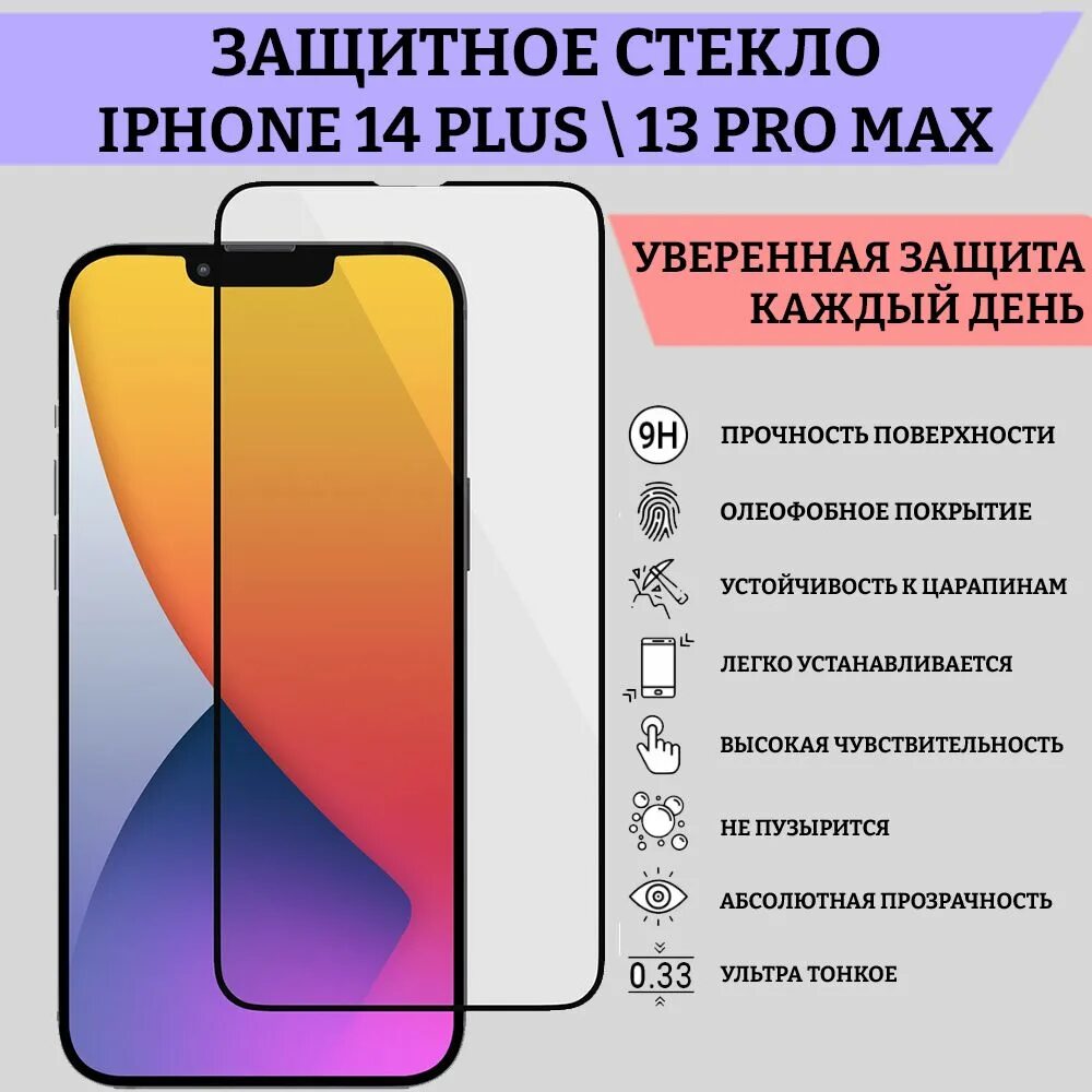 Стекло для iphone 14 pro max