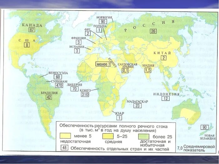 Страны обеспеченные всеми ресурсами. Обеспеченность ресурсами полного речного стока. Обеспеченность ресурсами пресной воды. Обеспеченность стран водными ресурсами.