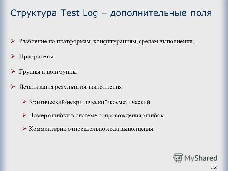 Тест основа информации