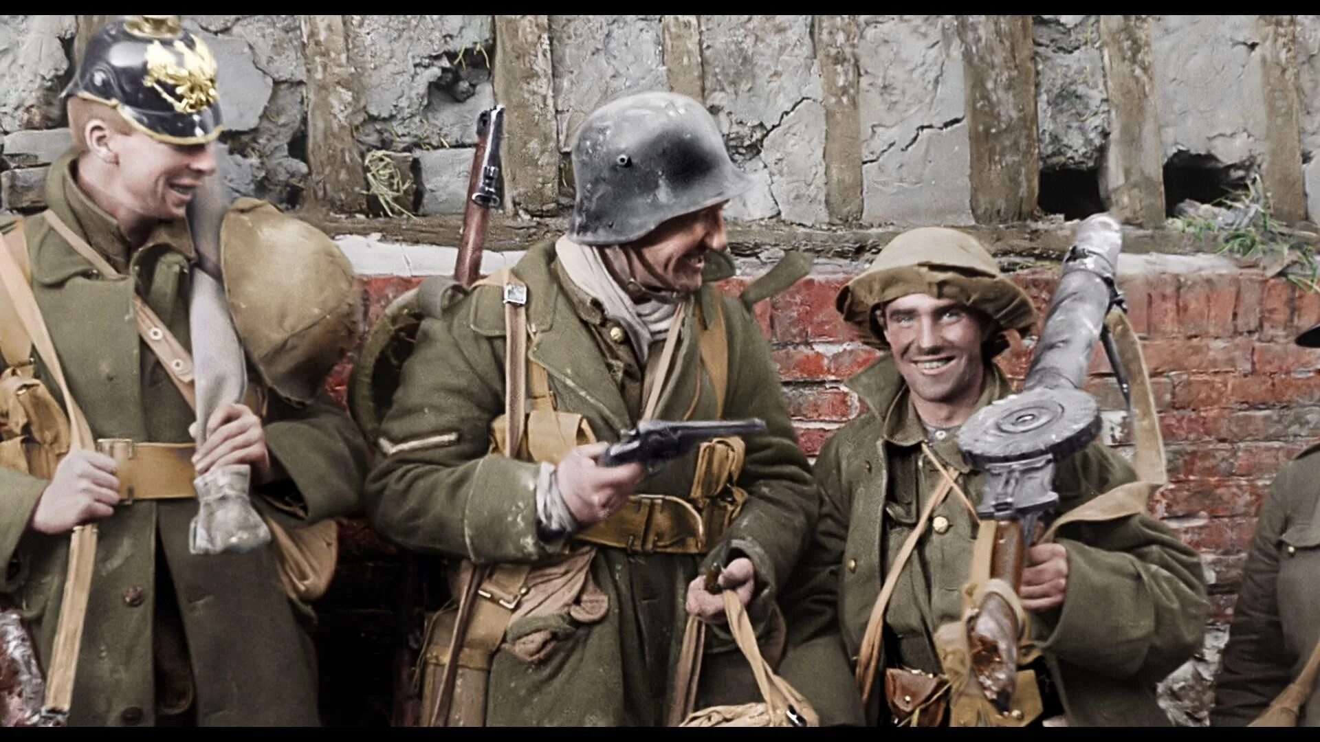 Британские солдаты в окопах 1 мировой. Питер Джексон они никогда не станут старше. Французские солдаты второй мировой.