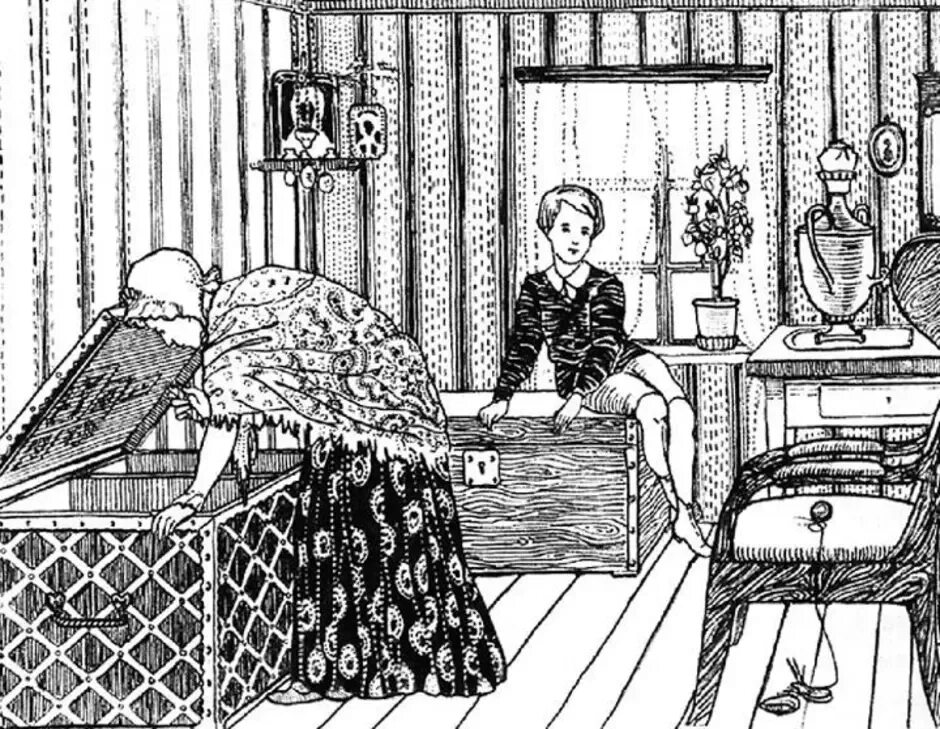 Рисунки глава. Детство толстой Наталья Савишна. Детство толстой иллюстрации Наталья Савишна. Наталья Савишна из повести детство. А Вестфален иллюстрация к повести детство Наталья Савишна.
