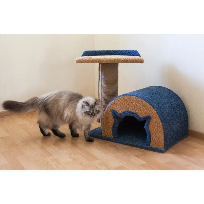 домик-когтеточка 8188 смарт двухуровн.