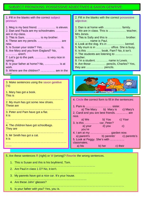 Притяжательные местоимения Worksheets. Местоимения в английском языке упражнения. Possessive adjectives and pronouns упражнения. Possessive adjectives задания. Peter are is student