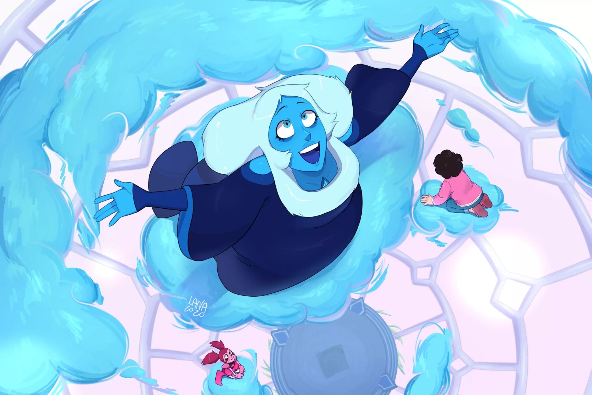 Steven univers. Вселенная Стивена Blue Spinel. Голубая шпинель Вселенная Стивена. Blue Diamond Steven Universe Скриншоты.