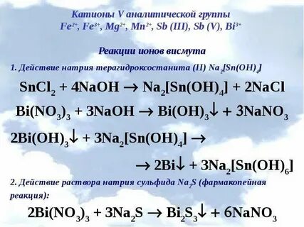 Реакции катиона алюминия