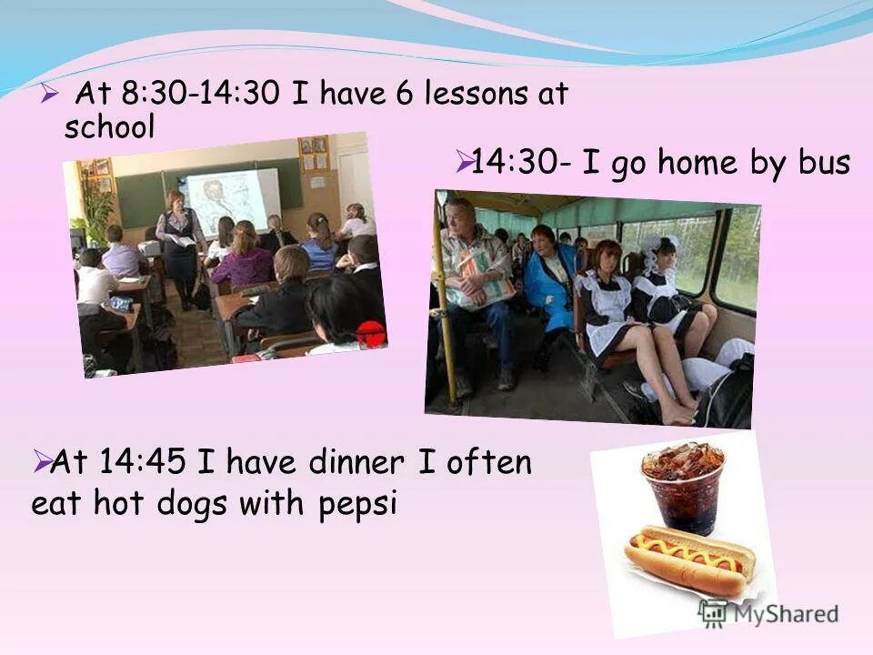 I have lessons at school. I have lessons at school. Have lessons at school. I have lessons at school. Ученик за партой.