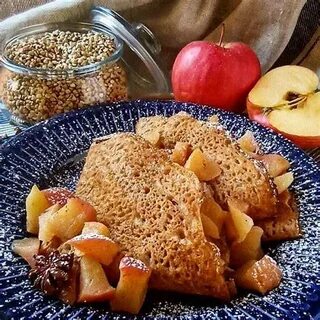 Гречка с яблоками