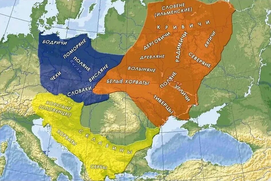 Карта расселение восточных славян в 8 веке. Расселение племен восточных славян карта. Карта расселения древних славян на территории России. Расселение славян в древности.