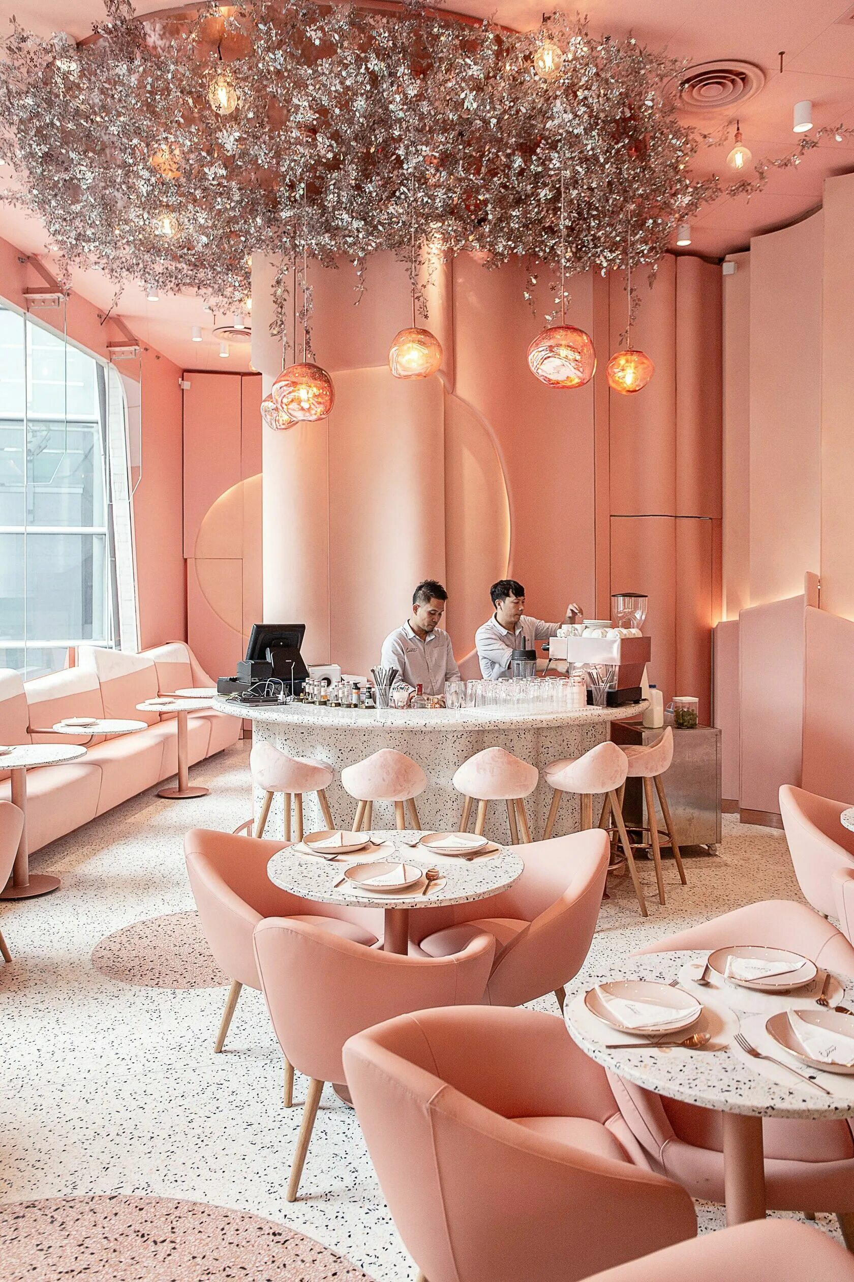 Цветочный ресторан в москве розовый. Интерьер ресторана. Интерьер кафе. Стили интерьера ресторана. Красивый дизайн ресторана.