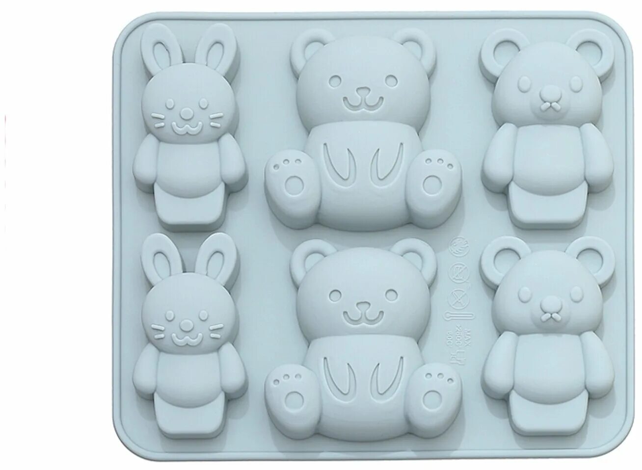 силиконовая форма для выпечки "мишка". форма для выпечки "медвежонок". формочка мишка.