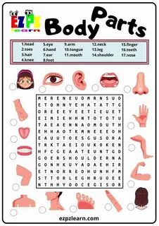 Parts of the body words