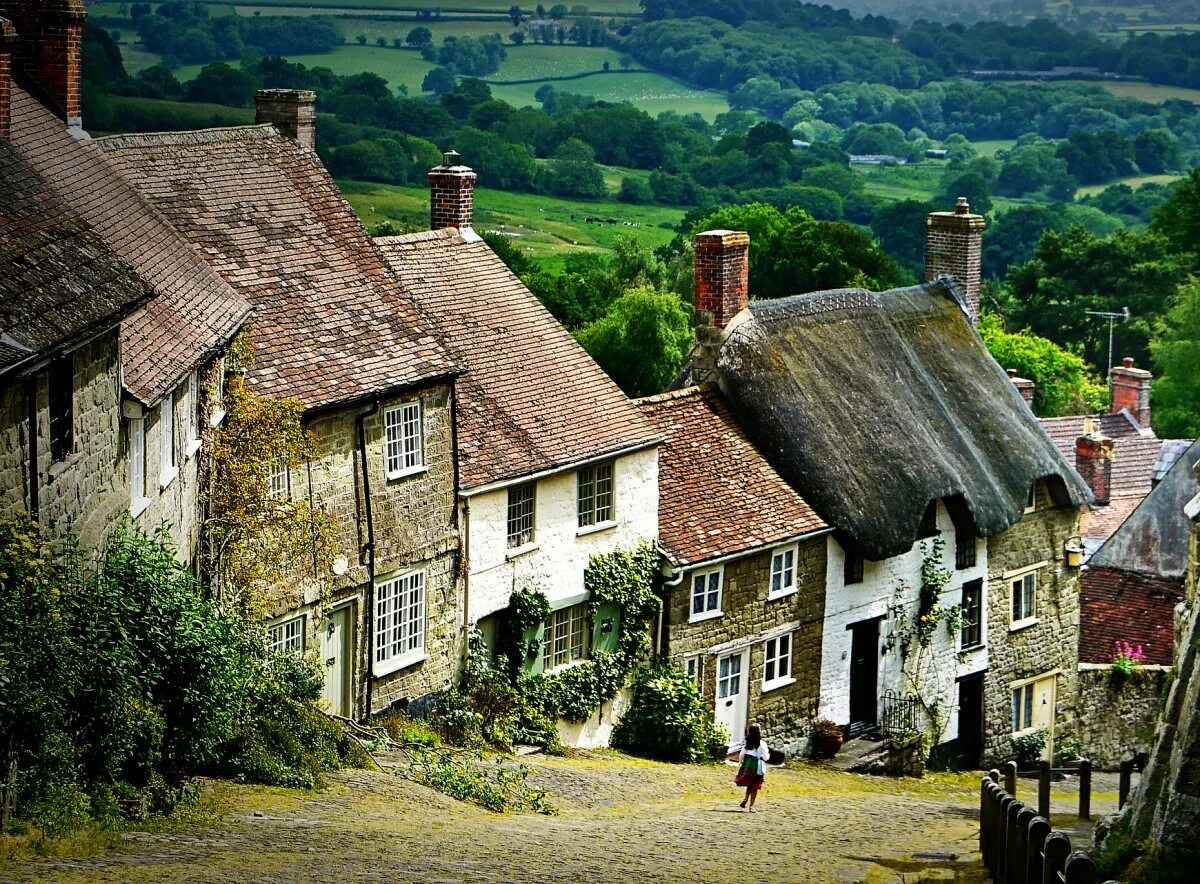 Villages england. Деревня Бибери Великобритания. Шефтсбери, Дорсет, Англия. Графство Уилтшир Великобритания. Кингз Эббот Англия деревня.