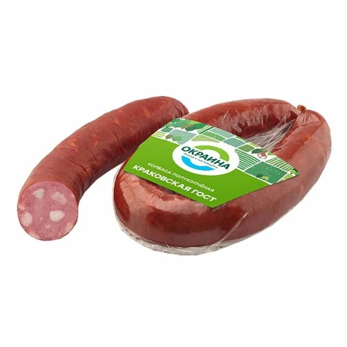 Колбаса краковская кунгурский мясокомбинат. Колбаса полукопченая краковская особая. Колбаса полукопченая краковская. Колбаса краковская ~600г. Краковская сырокопченая колбаса.