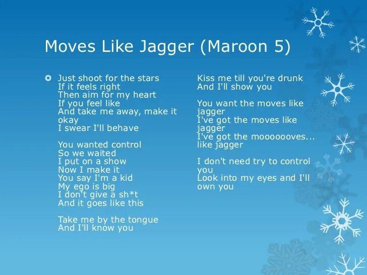 Лайк джаггер. Moves like Jagger. Песня moves like Jagger. Moves like Jagger Lyrics. Песня Мувс лайк Джаггер.