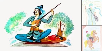 рисунок к сказке ашик-кериб 4 класс