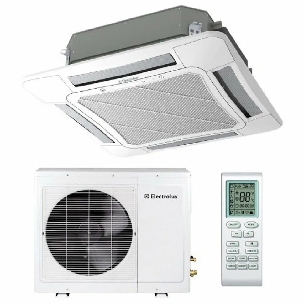 Electrolux EACO-18h/up2/n3. Кассетный кондиционер Electrolux EACC-12h/up2/n3. Electrolux EACO/I-24h/DC/n3. Кассетный кондиционер Electrolux EACC/I-60h/DC/n3.