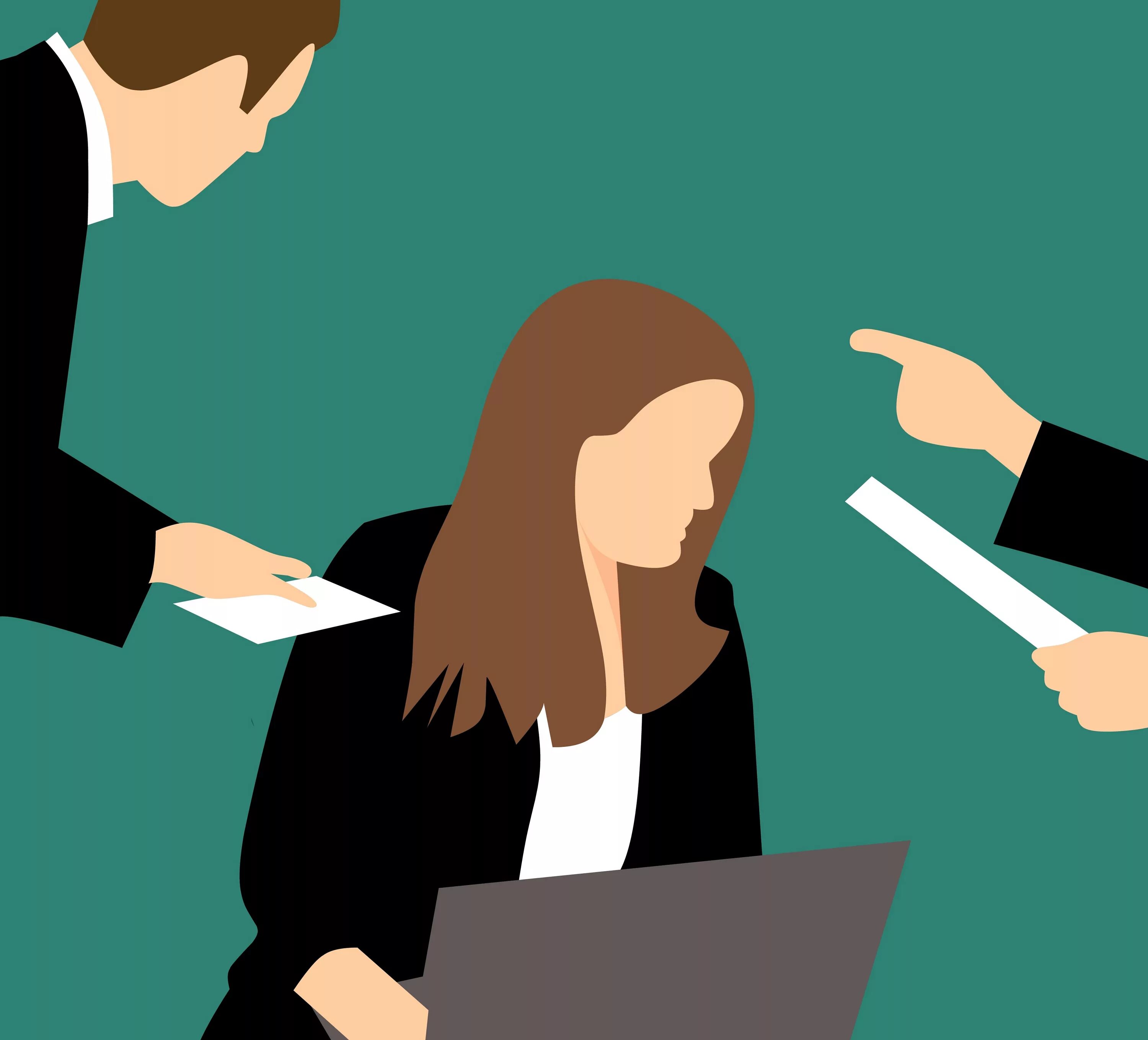 Увольнение работника принуждение. Конфликт. конфликт на работе арт. убеждение иллюстрация. принуждение в конфликте.