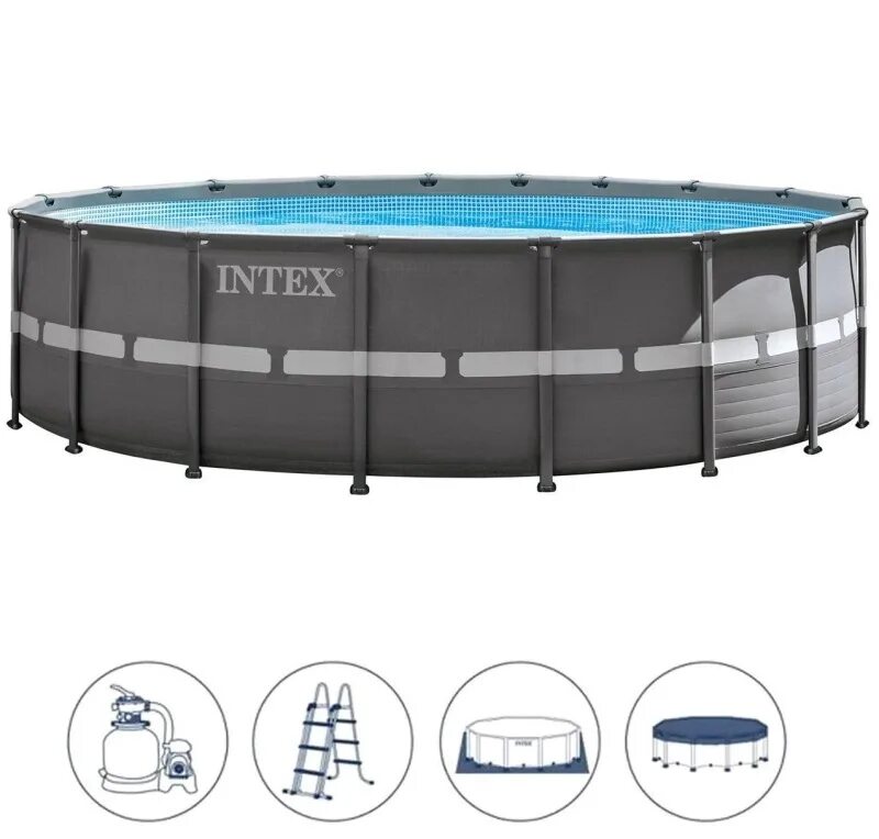 Каркасный бассейн Intex Ultra 26326. Intex Ultra frame XTR. Каркасный бассейн Intex Ultra XTR frame 610х122 см, 30079 л. Intex above ground Pool Filter. Бассейн каркасный intex ultra xtr