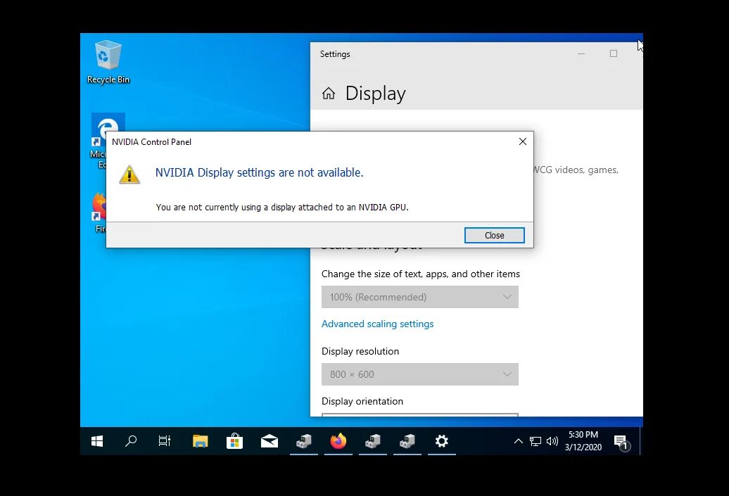 Passthrough is not supported. Passthrough is not supported