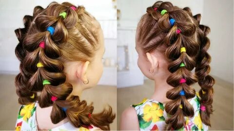 Прическа из резиночек