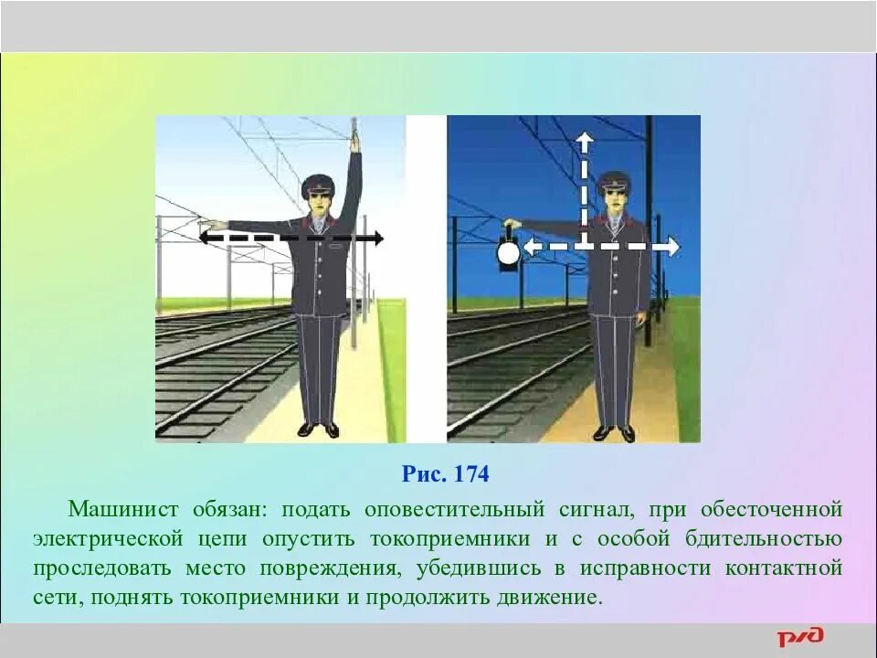 Как подается сигнал тормозить закрутить ручные тормоза