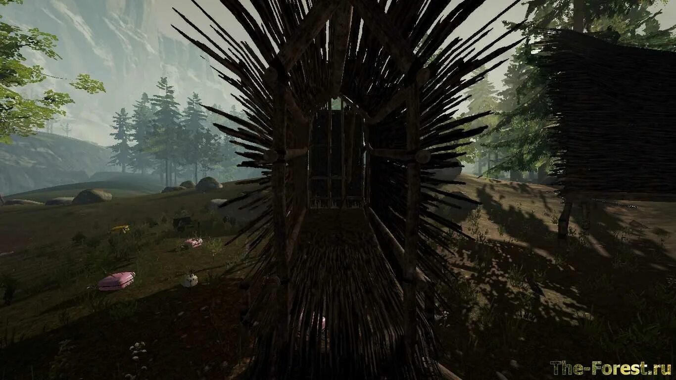 Игра выживалка зе форест. Зе форест гусиное озеро. Огромная база the forest. Дом в форест игра. База на озере форест.