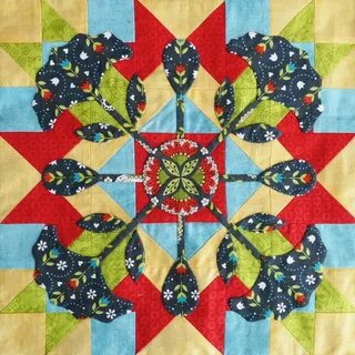 Мозаика из лоскутков ткани