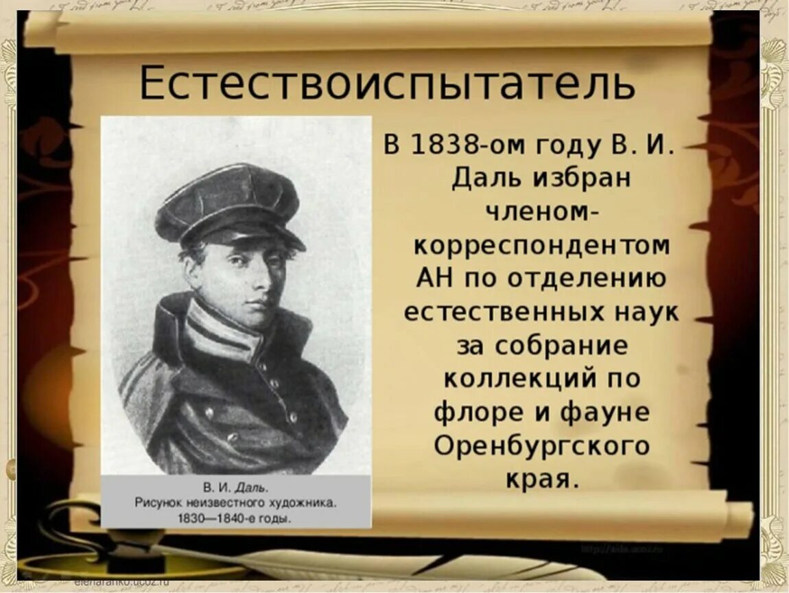 Как звали отцов русских. Отец Даля Владимира Ивановича. Портрет отца в Даля.