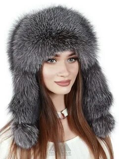 Шапка ушанка лиса