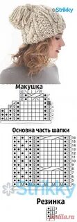 Красивые женские шапки схемы