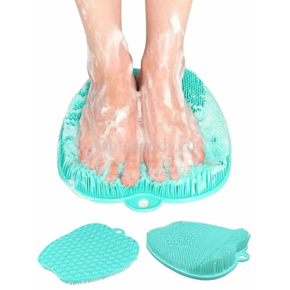 Щетка для мытья ног. Коврик для мытья ног. Силиконовый коврик для мытья ног. Коврик в мойку для ног. Щётка для мытья ног на присосках.