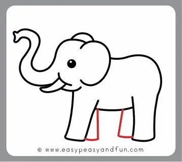 Easy How to Draw an Elephant for Kids Tutorial Video
