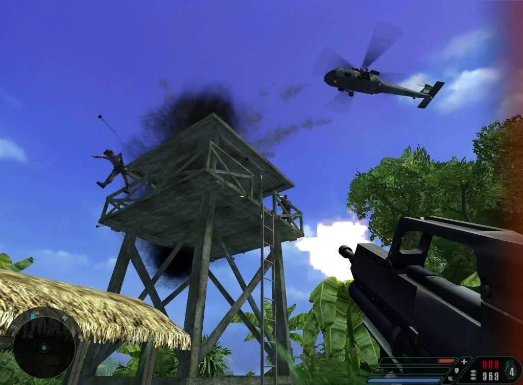 Игра где нужно не упасть. Фар край 1. Вертолет фар край 1. Фар край 1 остров. Острова far Cry 2004.