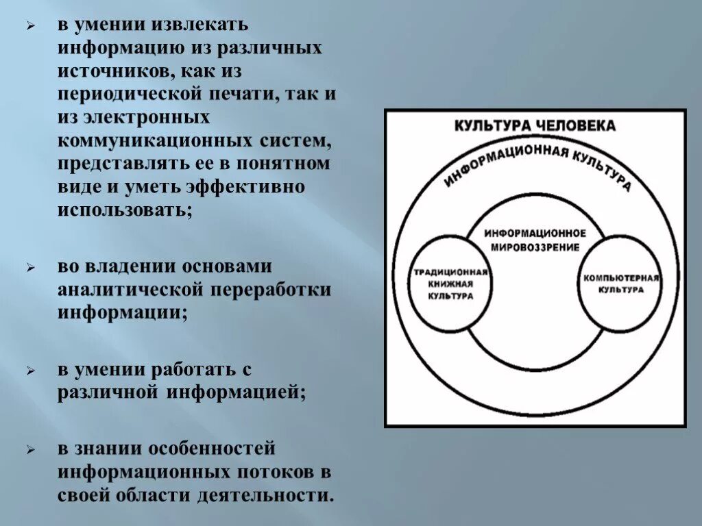 Информационная культура фактор. Факторы развития информационной культуры. Извлекать информацию из различных источников. Извлечение информации из различных источников. Навыки источник информации.