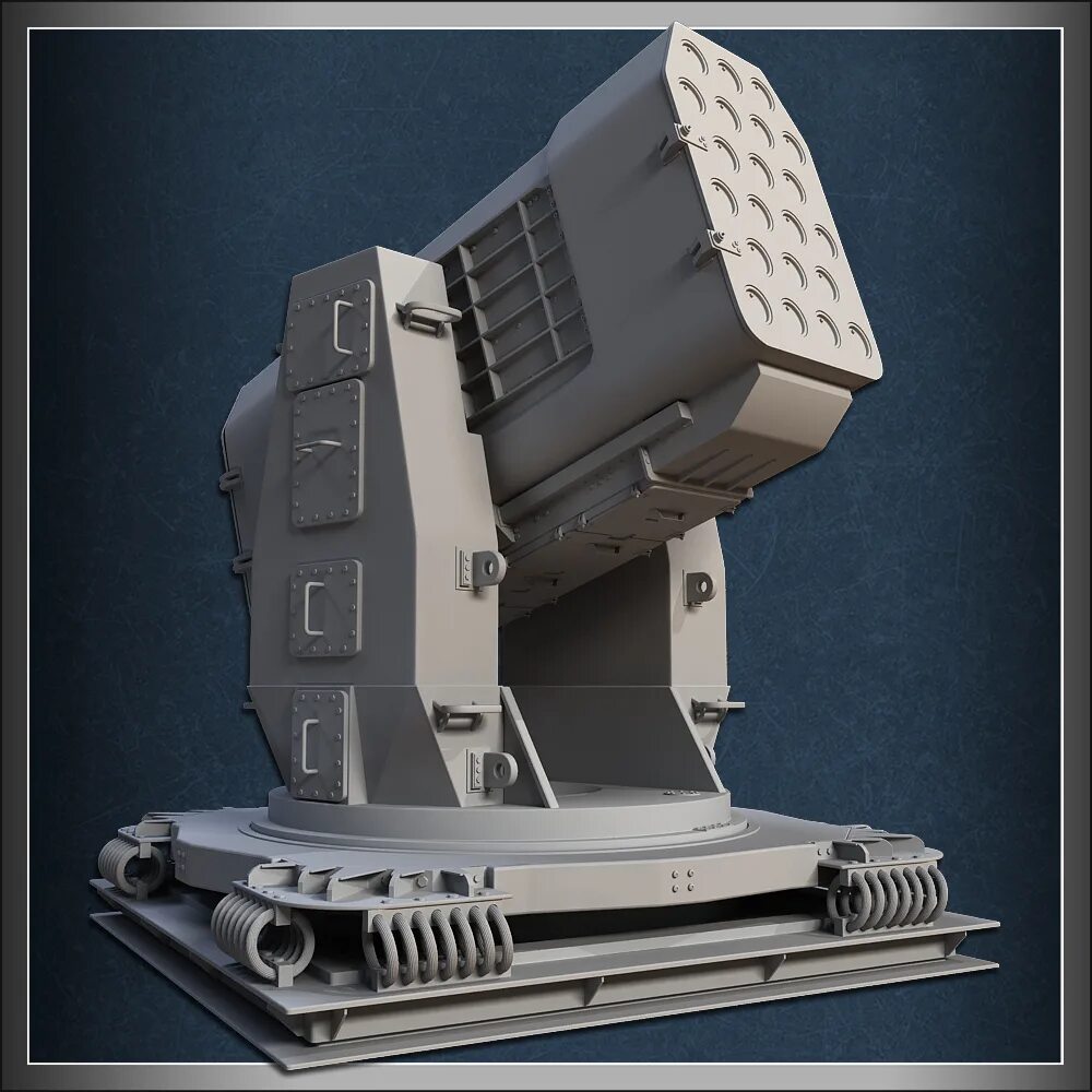Step launcher. Missile Launcher. Sci Fi Missile Launcher. Airframe. Missile Launcher Cabin.